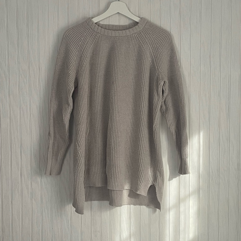 Long knit sweater